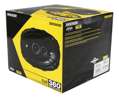 Kicker 6 X 9 Front Factory Speaker Replacement For 1999 Ccc