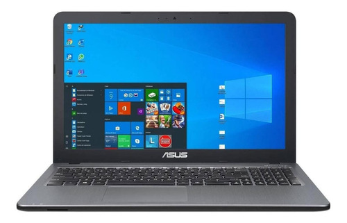 Laptop  Asus A540MA plata 15.6", Intel Celeron N4000  4GB de RAM 500GB HDD, Intel UHD Graphics 600 60 Hz 1366x768px Windows 10 Home