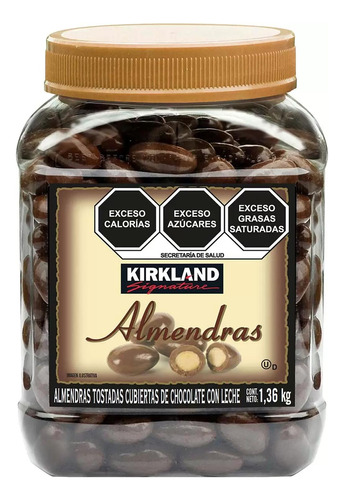 Almendras Cubiertas De Chocolate 1.36 Kg Premium Kirkland