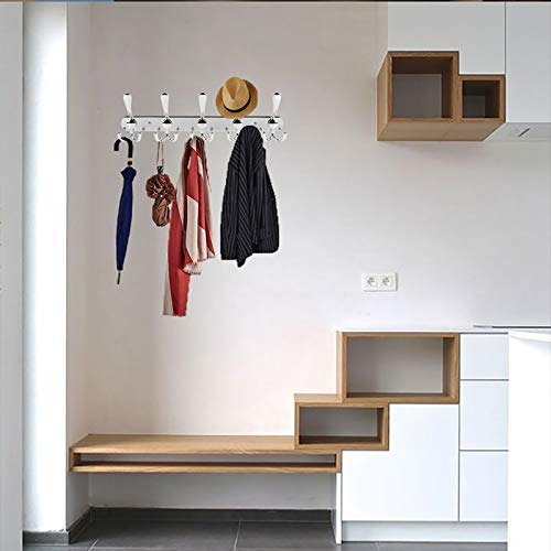 Perchero De Pared 5 Ganchos Acero Inoxidable Resistente