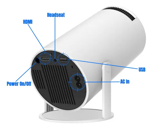 Projetor Hy300 Wifi 6 Suporta 4k 1080p Android 11 Portátil