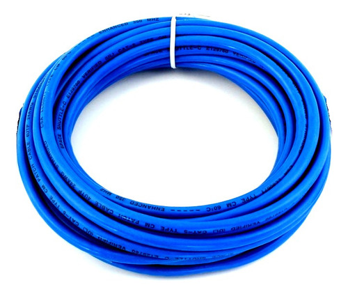 Rollo Cable 5m + 3m + 2m Amp Cat6 Azul Cobre + Patch Bnc