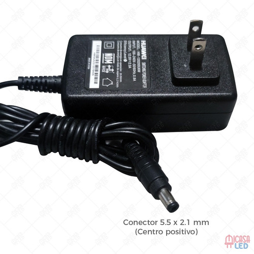 Imagen 2 de 3 de Eliminador 12v 2a Conector Tira Led