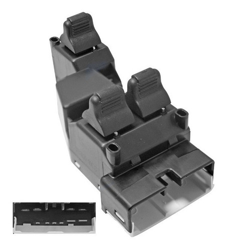 (1) Control Elevador Negro Dodge Ram 3500 94/01 Generica