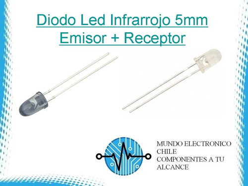 6 Diodo Led Infrarrojo 5mm 3 Emisor + 3receptor