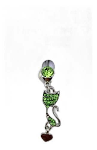 Imagem 1 de 3 de Piercing De Gato Luxo Com Puro Strass