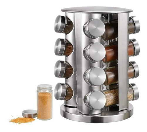 Especiero Acero Inoxidable Carrusel 16pzas Alpro 9000