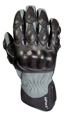 Guantes Negros Y Grises De Proteccion Para Motociclistas De