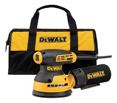 Lijadora Roto Orbital Vv 5'' Dewalt Dwe6423k Color Amarillo