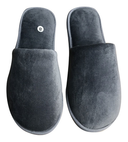 1 Par Chinelo Pantufa Quarto Plush Aveludado Supconforto Fll