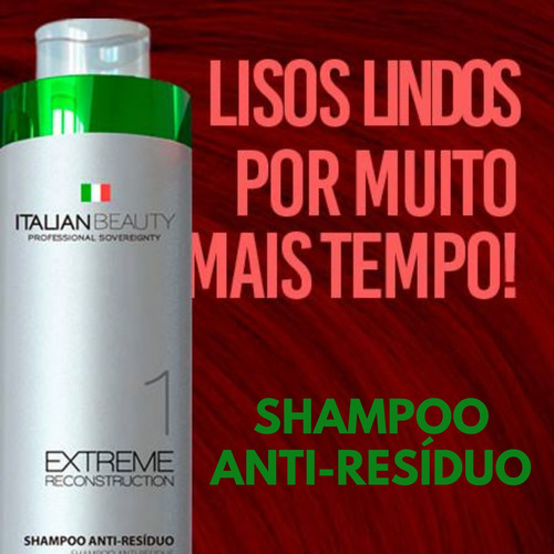 Shampoo Anti Resíduos Italian Bealty Pre Tratamento Detok