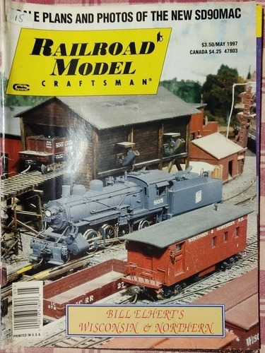 Jr - Revista Railroad Model Craftsman De Mayo De 1997 Usada!