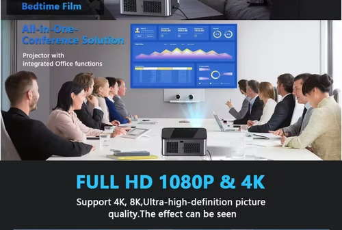 Projetor 30000 Lúmen Android Wi-fi 1080p 4k Área Coberta