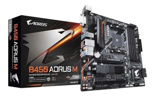 Board Amd Gigabyte  B450m Aorus - Micro Atx - Ryzen Am4