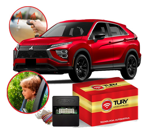 Módulo Subida Vidro Eclipse Cross 2022 2023 2024 2025 Tury