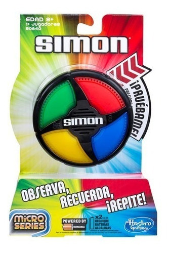 Juego De La Memoria Simon Micro Series Ideal Viajes Hasbro