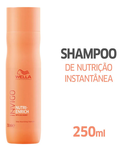 Wella Kit Nutri Enrich Nutrição Shampoo 250ml (4 Unidades)