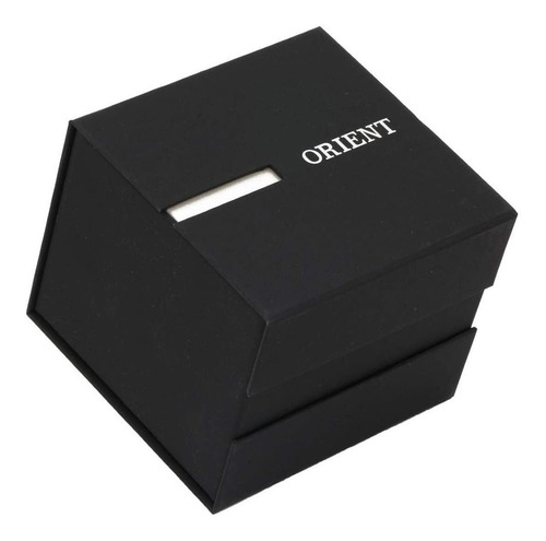 Imagem 2 de 4 de # Relógio Orient Masculino Gbss1053 Prata Preto Quadrado Nfe