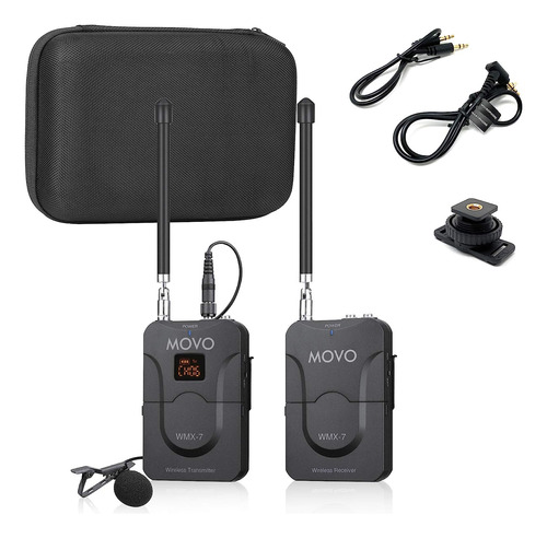 Movo Wmx-7 Vhf Lavalier Microphone System Inalambrico...