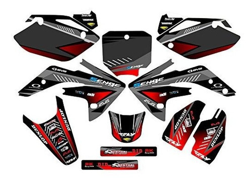 Kit De Gráficos Senge Compatible Con Honda 2007-2020 Crf 150