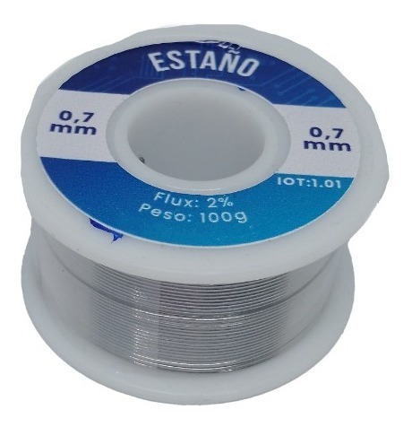 Rollo Estaño Kewei 60/40, 0.7mm / 0.8mm, De 100gr