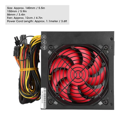 Fuente De Alimentación Silenciosa Para Pc, 400 W, Piezas De