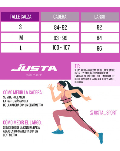 Calza Mujer Deportiva Importada Levanta Cola Justa Sport