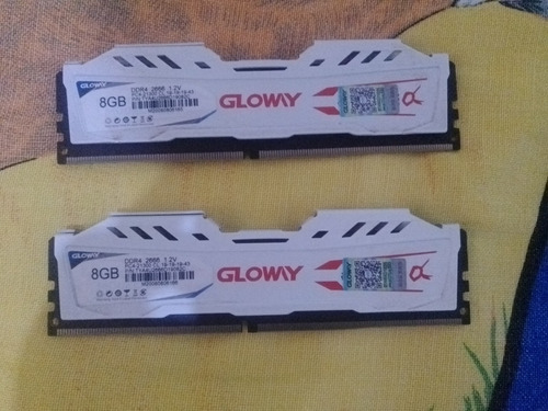 Memória Ram Gloway 16gb (2x8gb) Ddr4 2666mhz Branco