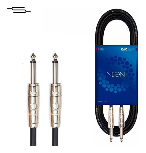  Cable Plug 3 Metros Kwc Neon 100 Instrumento Guitarra Bajo