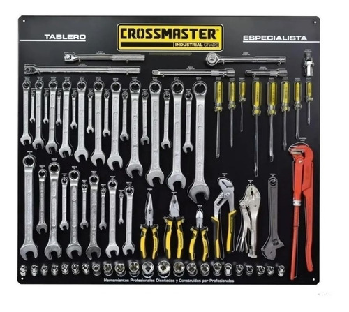 Juego Herramientas Tablero Especialista Crossmaster 76 Piezs