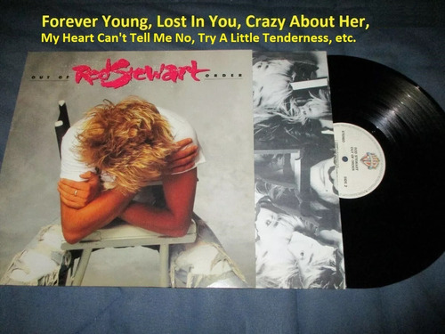 Vinilo Rod Stewart Out Of Order 1988 Forever Young