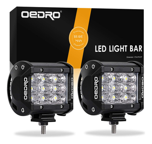 Oedro Barra Luz Led 2 Unidad 27 W 4  Para Todo Terreno Tr 3