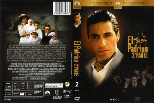El Padrino 2 - Al Pacino - Robert De Niro ( 2 Dvds)