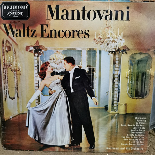 Disco Lp Mantovani Y Su Orquesta-waltz Encores, Mantovani,j