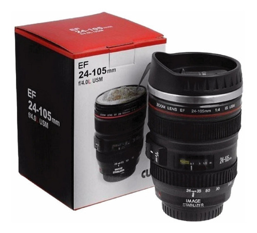 Vaso / Mug Lente Camara Termo Canon 24-105mm 400ml