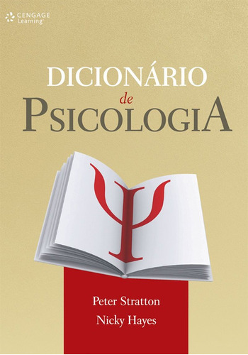 Dicionário de psicologia, de Stratton, Peter. Editora Cengage Learning Edições Ltda., capa mole em português, 2008