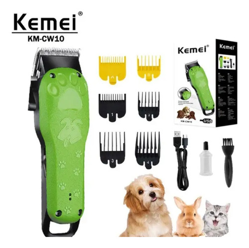 Máquina Para Afeitar Mascota Perros Recargable Kemei