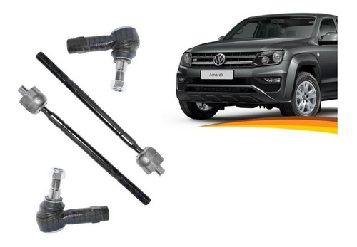 Brazo Axial Amarok 2010 2018 + Terminales Kit X 4