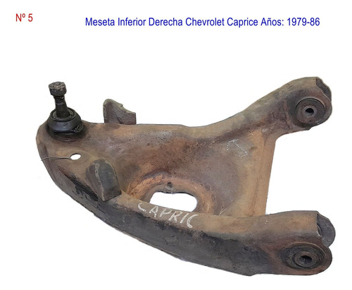 Meseta Inferior Derecha Chevrolet Caprice 1979-86