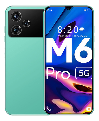 Nuevo Teléfono Inteligente Desbloquea M6 Pro Versión Global Teléfonos Inteligentes De Pantalla Completa De 6,8 Pulgadas 8 Gb + 256 Gb Dual Sim -2024