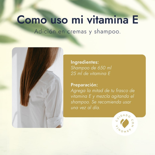 Imagen 6 de 10 de Vitamina E Pura Uso Cosmético 50 G