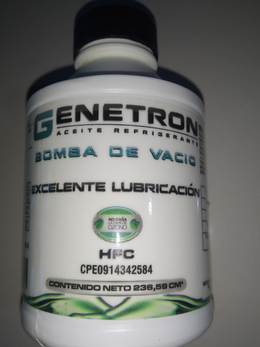Imagen 1 de 2 de Aceite Para Bomba De Vacío 238cc