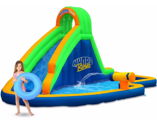 Blast Zone Hydro Rush Saltarín Tobogán Piscina Inflable