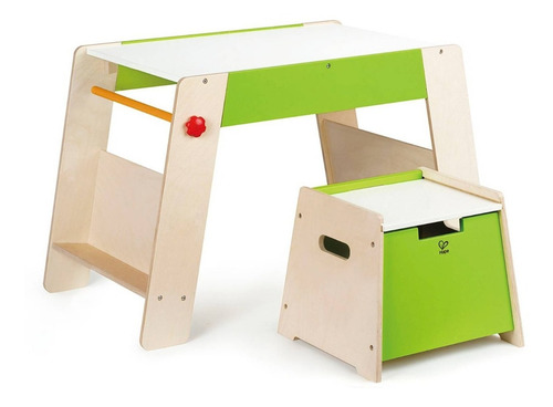 Juego Mesa Y Silla Infantil Madera Dibujo Hape E1015 Edu