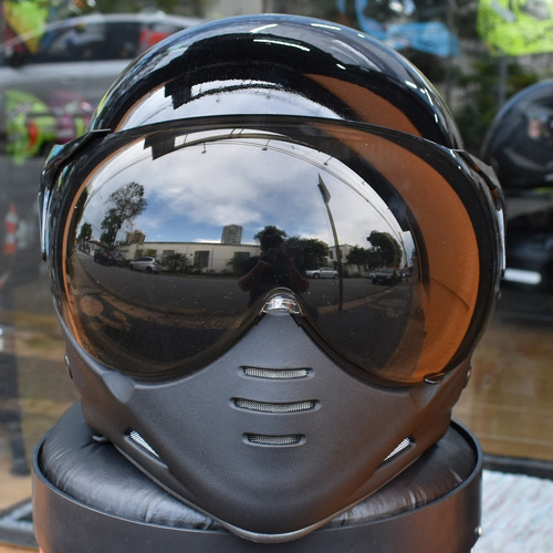 Capacete Peels F21 Reino Unido Custom Com Queixeira Aberto