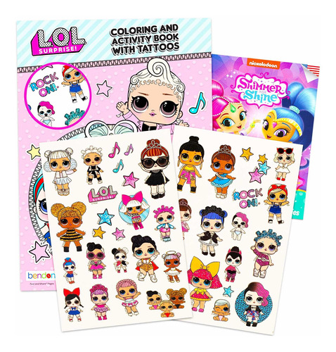 L O L Dolls Temporary Tattoos Party Pack -- Over 40 L.o.l. T