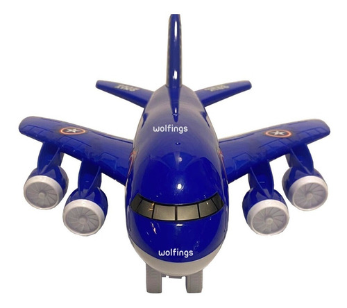 Imagen 4 de 10 de Avion Grande De Juguete A Friccion Juego Infantil Niños