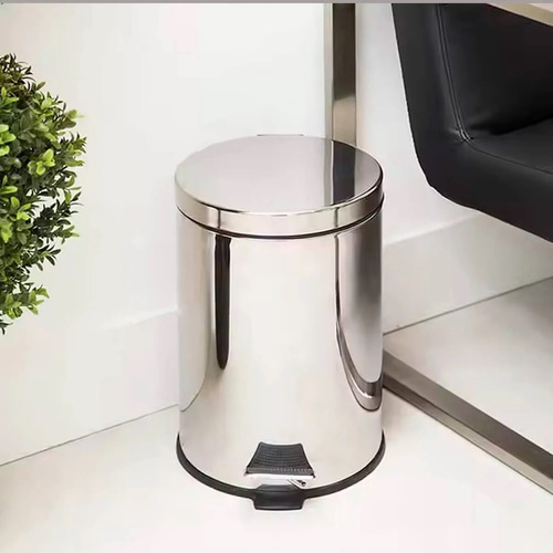 Lixeira Inox 12 Litros Com Pedal E Cesto Removível