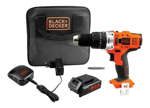 Rotomartillo Inalámbrico Black+decker Hp14-b3 14.4 V Color Naranja