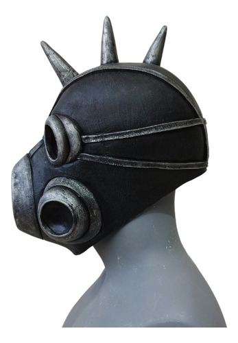 Máscara Gas Smoke Steampunk Apocalypse Disfraz Color Gris Oscuro Apocalypse Mask